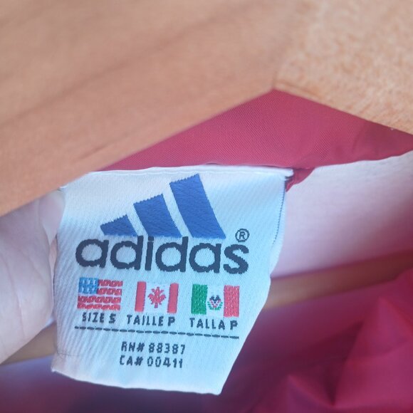 adidas Vintage Track Jacket Zip Up Fully Lined - Picture 4 of 5